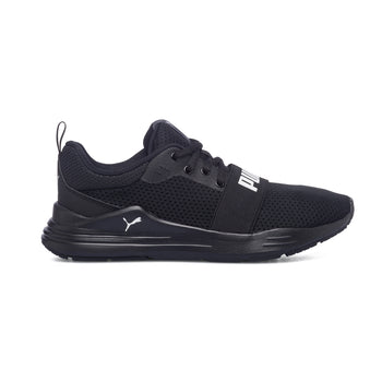 Sneakers nere in tessuto mesh con logo a contrasto Puma Wired Jr, Brand, SKU s353500095, Immagine 0